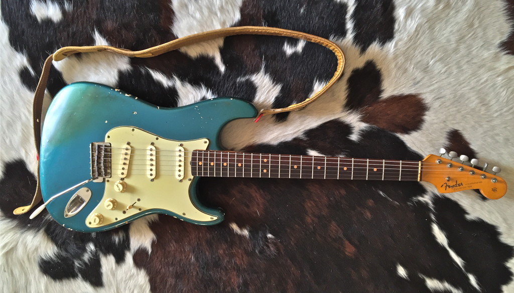 1963 Fender Stratocaster in Lake Placid Blue. 