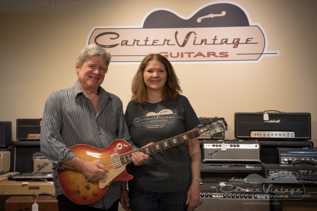 Walter-and-Christie_Carter-with-First-LP-Burst